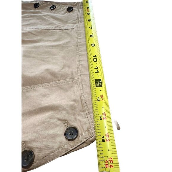 NEW Banana Republic Women's Sz 4 Casual Skirt Khaki Side Button Accents - Picture 4 of 7
